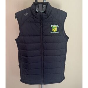 Blackthorne Rugby Football Club RFC Black Puffer Quilted Vest Large Canterbury